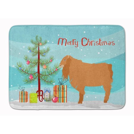 Carolines Treasures American Lamancha Goat Christmas Machine Washable Memory Foam Mat BB9252RUG